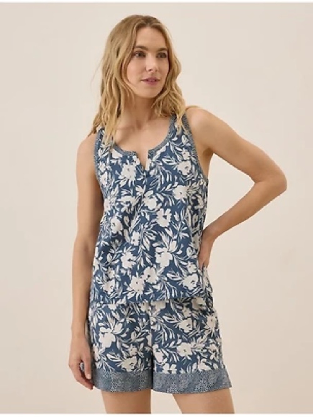 Pact Women's Organic Staycation Sleep Set - Top XS Bottom S - Picture 7 of 7